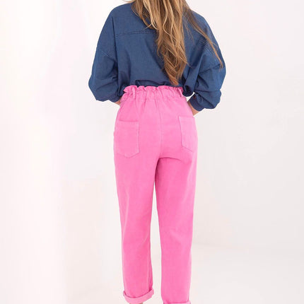Italy Moda Professional Corduroy Trousers with Stretch and Comfort Fit
