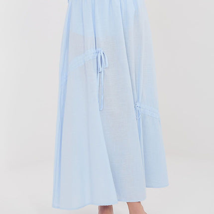 Italy Moda Elegant Long Skirt with Pleated Design and Comfortable Fit