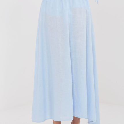 Italy Moda Elegant Long Skirt with Pleated Design and Comfortable Fit