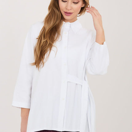 Rue Paris Professional Long Sleeve Shirt with Soft Fabric & Tailored F