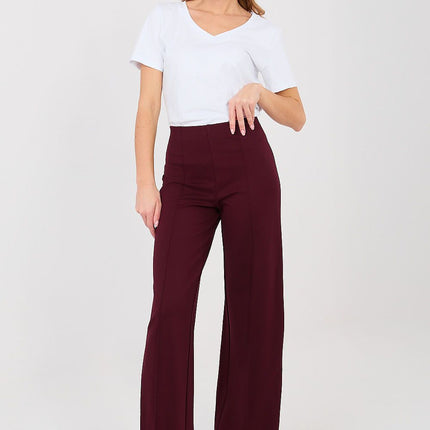 Rue Paris Women's Professional Trousers - Slim Fit, Stretch Fabric