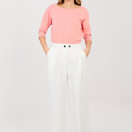 Rue Paris Women's Professional Trousers with Slim Fit and Stretch Fabr