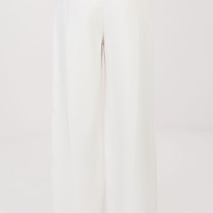Rue Paris Women's Professional Trousers with Slim Fit and Stretch Fabr