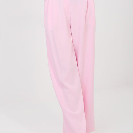 Rue Paris Women's Professional Trousers with Stretch Fabric & Pockets