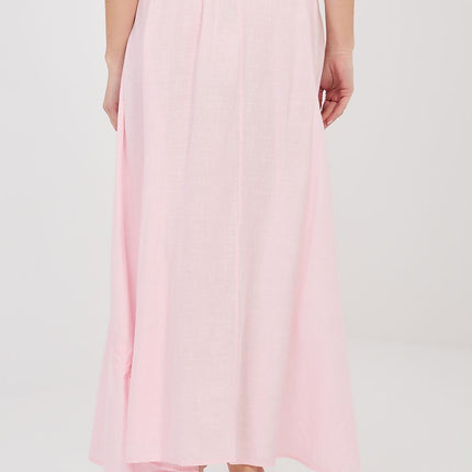 Italy Moda Elegant Long Skirt with Pleated Design and Comfortable Fit