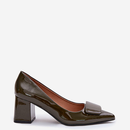 Eco Leather Block Heel Pumps – Pointed Toe, Elegant Comfort - Très Elite