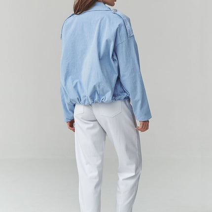 Makadamia Women's Corduroy Jacket with Pockets and Button Closure
