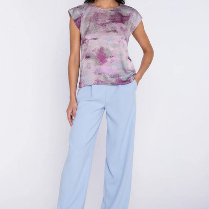Nife Women's Professional Trousers with Tailored Fit and Stretch Fabri