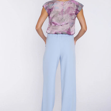 Nife Women's Professional Trousers with Tailored Fit and Stretch Fabri