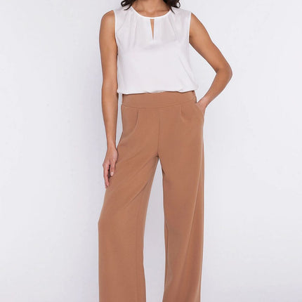 Nife Women's Professional Trousers with Tailored Fit and Stretch Fabri