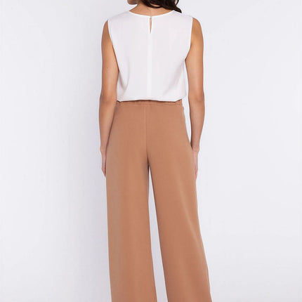 Nife Women's Professional Trousers with Tailored Fit and Stretch Fabri