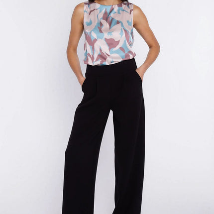 Nife Women's Professional Trousers with Tailored Fit and Stretch Fabri
