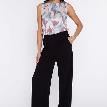 Nife Women's Professional Trousers with Tailored Fit and Stretch Fabri