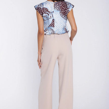 Nife Women's Professional Trousers with Tailored Fit and Stretch Fabri