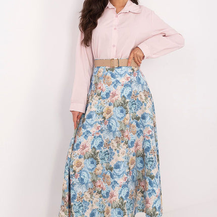 Rue Paris Professional A-Line Skirt with Pockets and Stretch Fabric