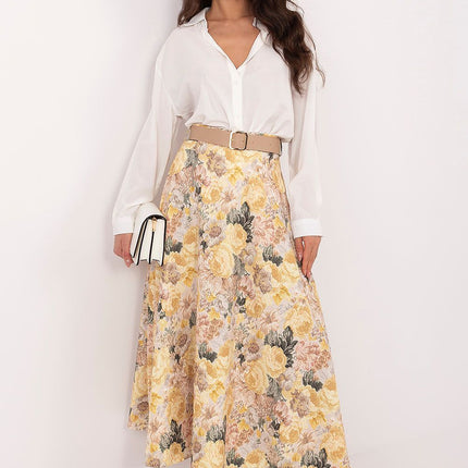 Rue Paris Professional A-Line Skirt with Pockets and Stretch Fabric