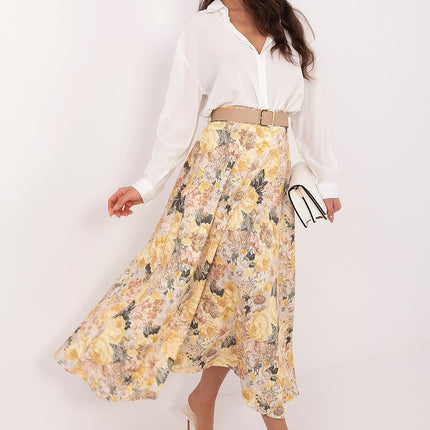 Rue Paris Professional A-Line Skirt with Pockets and Stretch Fabric
