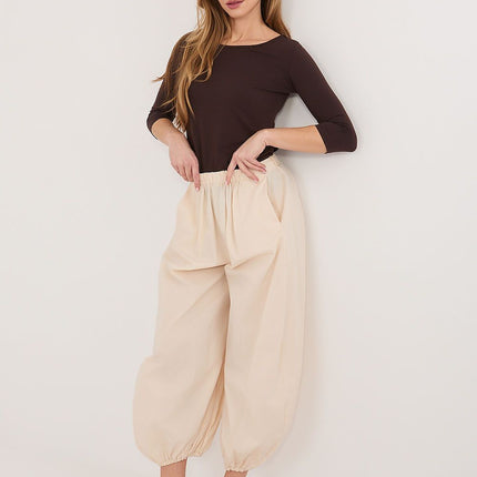 Rue Paris Women's Professional Trousers with Tailored Fit and Stretch