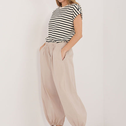 Rue Paris Women's Professional Trousers with Tailored Fit and Stretch