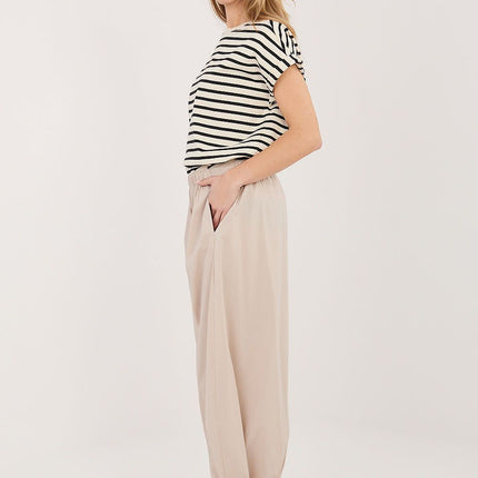 Rue Paris Women's Professional Trousers with Tailored Fit and Stretch