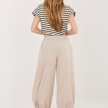 Rue Paris Women's Professional Trousers with Tailored Fit and Stretch
