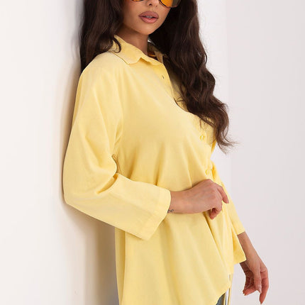 Rue Paris Professional Long Sleeve Shirt with Soft Fabric & Tailored F