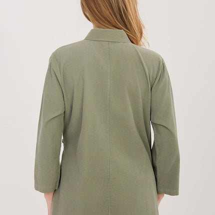 Rue Paris Professional Long Sleeve Shirt with Soft Fabric & Tailored F