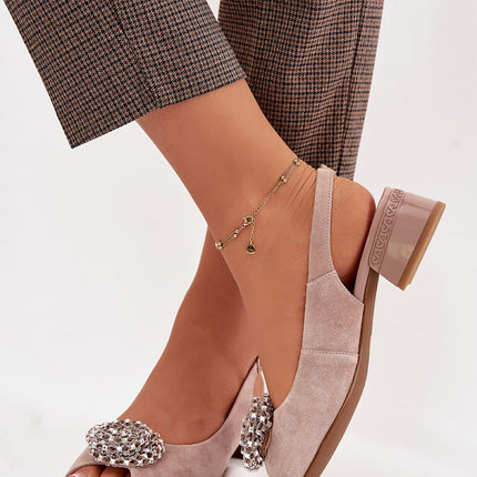 Step in Style Women's Heel Sandals - Comfortable Footbed & Elegant Des