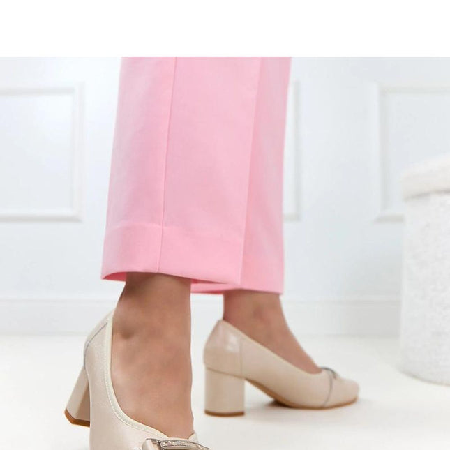 Solea Professional Block Heel Pumps with Comfort Insole and Durable De