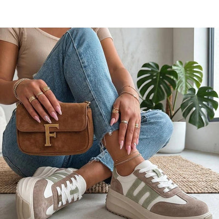 Solea Platform Sneakers - Stylish Comfort with Cushioned Insole