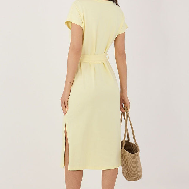 Rue Paris Women's Professional Daydress with Elegant Design and Pocket