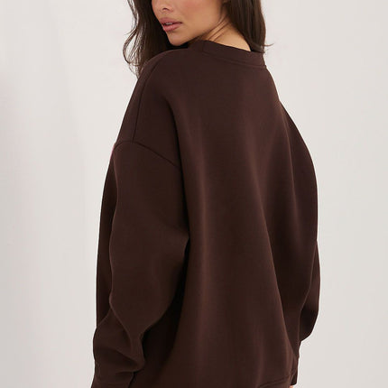 Rue Paris Classic Crewneck Sweatshirt with Soft Fabric & Relaxed Fit