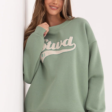 Rue Paris Classic Crewneck Sweatshirt with Soft Fabric & Relaxed Fit