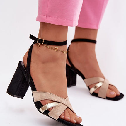 Step in Style Women's Comfortable Heel Sandals with Cushioned Footbed