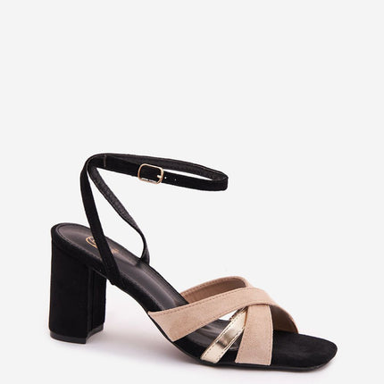 Step in Style Women's Comfortable Heel Sandals with Cushioned Footbed