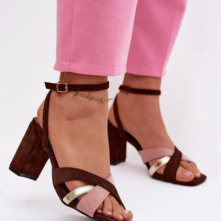 Step in Style Women's Comfortable Heel Sandals with Cushioned Footbed