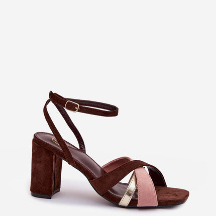 Step in Style Women's Comfortable Heel Sandals with Cushioned Footbed