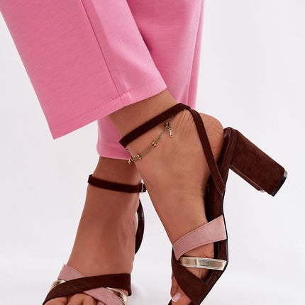 Step in Style Women's Comfortable Heel Sandals with Cushioned Footbed