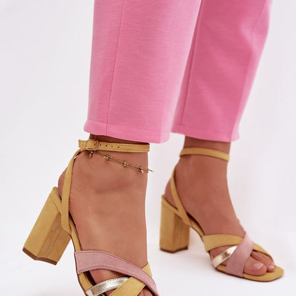 Step in Style Women's Comfortable Heel Sandals with Cushioned Footbed