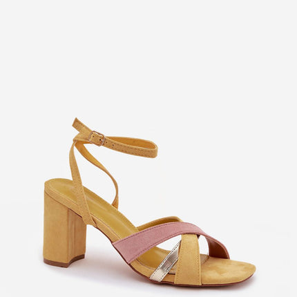 Step in Style Women's Comfortable Heel Sandals with Cushioned Footbed