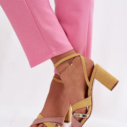 Step in Style Women's Comfortable Heel Sandals with Cushioned Footbed