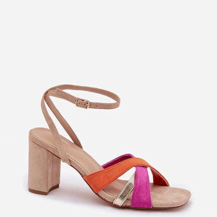 Step in Style Women's Comfortable Heel Sandals with Cushioned Footbed