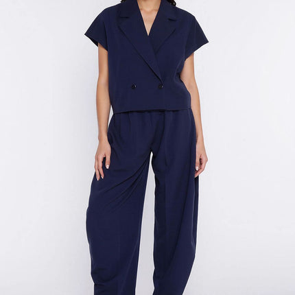 Nife Women's Professional Trousers with Tailored Fit and Stretch Fabri