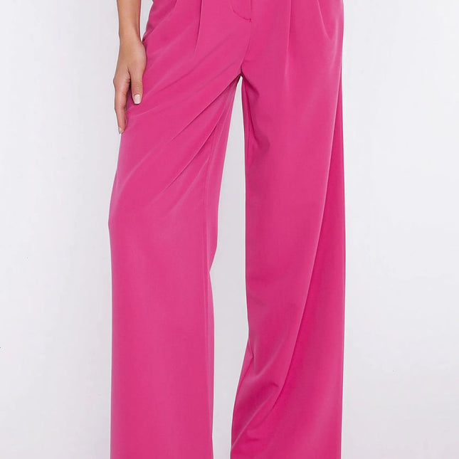 Nife Women's Professional Trousers with Tailored Fit and Stretch Fabri