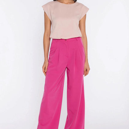 Nife Women's Professional Trousers with Tailored Fit and Stretch Fabri