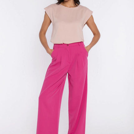 Nife Women's Professional Trousers with Tailored Fit and Stretch Fabri