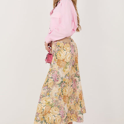 Italy Moda Women's Professional A-Line Skirt with Pockets and Stretch