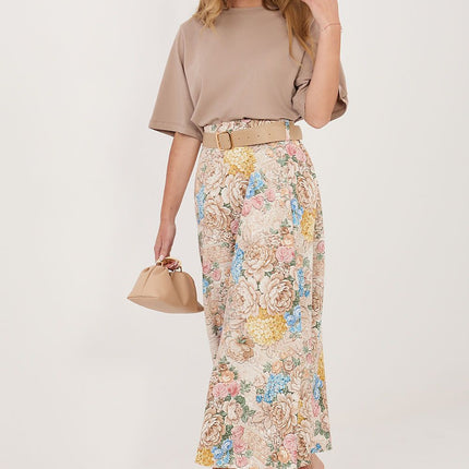 Italy Moda Women's Professional A-Line Skirt with Pockets and Stretch