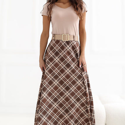 Italy Moda Elegant Long Skirt with Comfortable Stretch Fabric