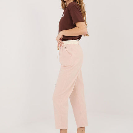 Italy Moda Professional Corduroy Trousers with Stretch & Classic Fit